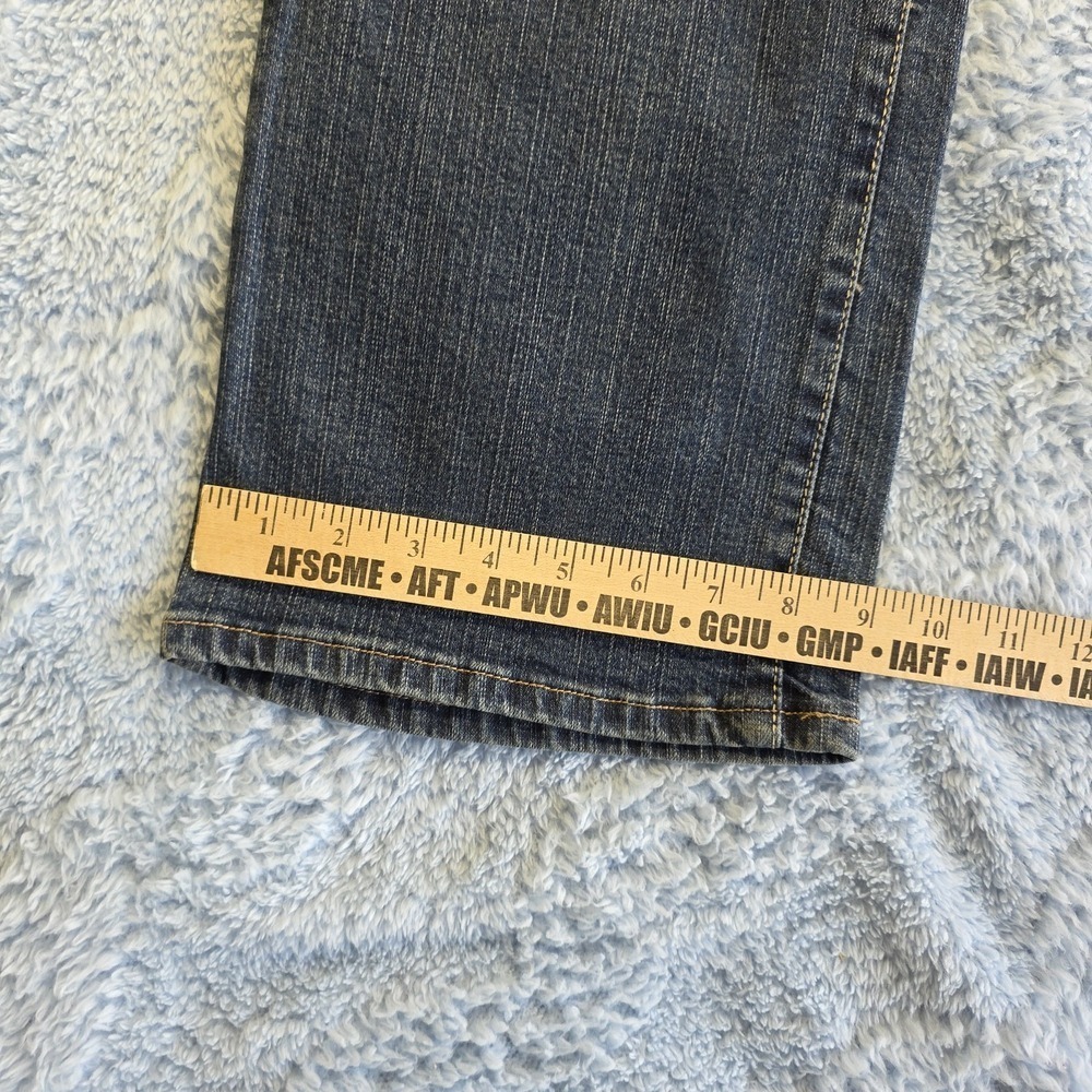 Y2K Levi's 550 Women's 34x33 Relaxed Boot Cut Jeans, Blue Stretch Dark Wash 14L - Picture 12 of 14